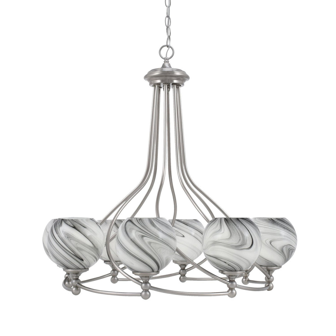 Toltec Capri 908-bn-4109 Chandelier Light - Brushed Nickel