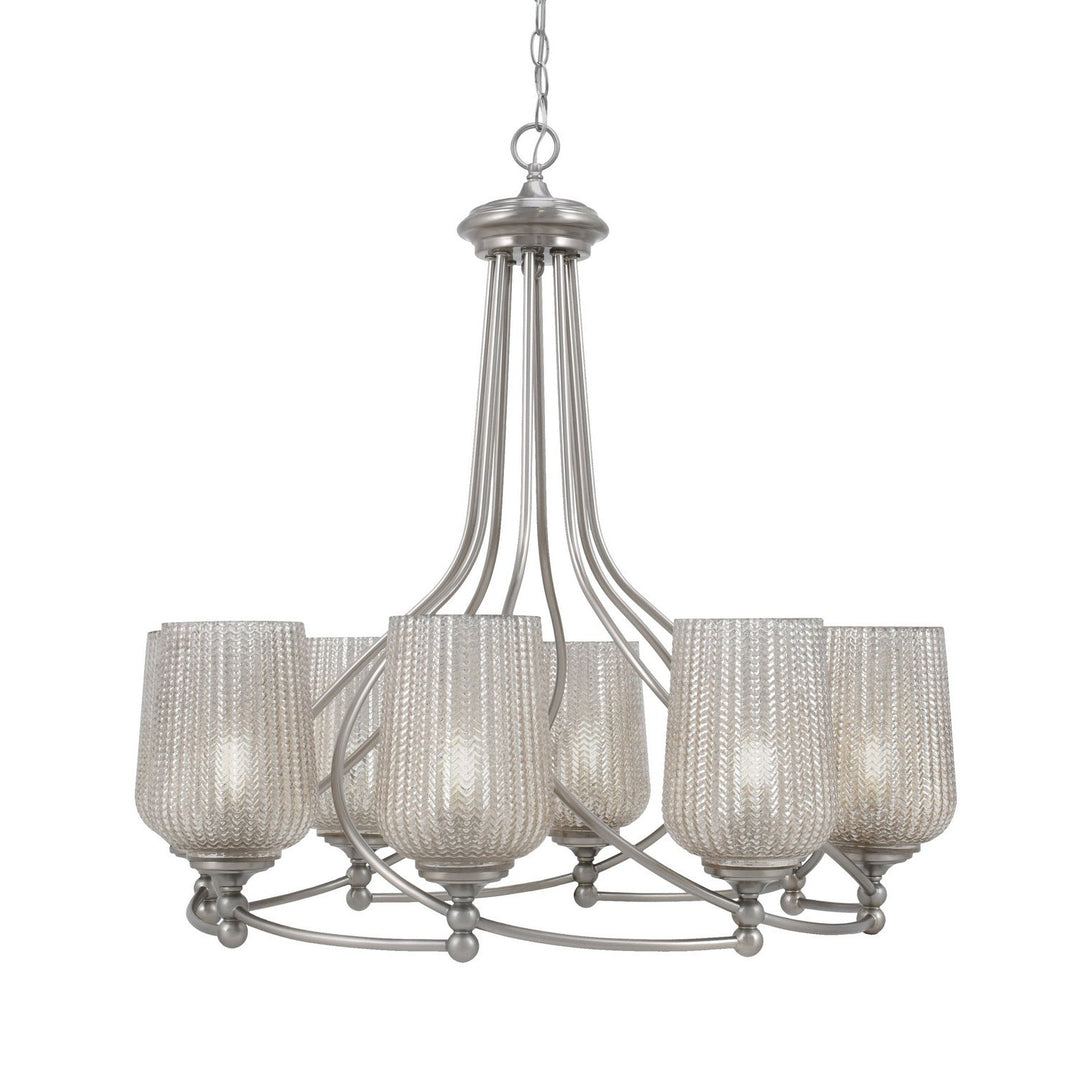 Toltec Capri 908-bn-4253 Chandelier Light - Brushed Nickel