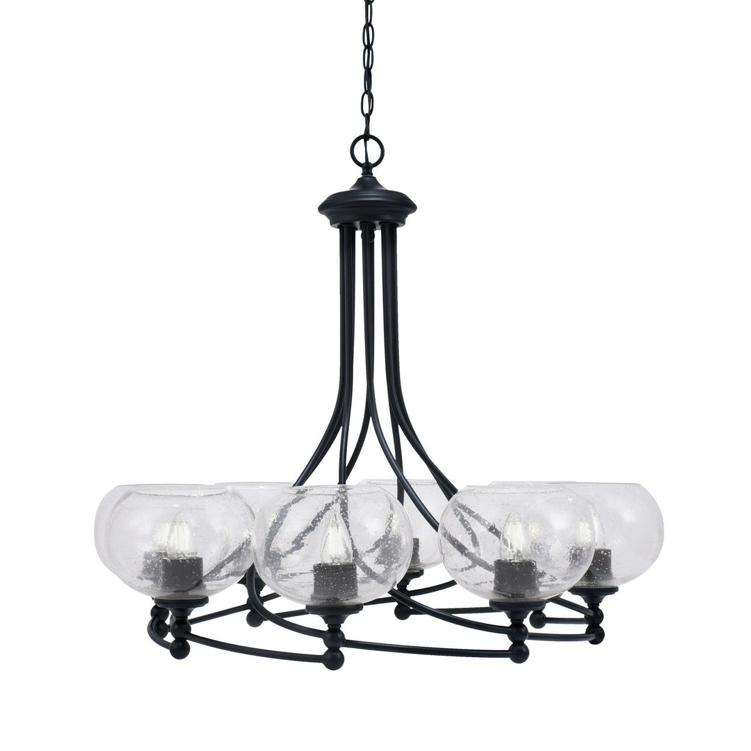 Toltec Capri 908-mb-202 Chandelier Light - Matte Black