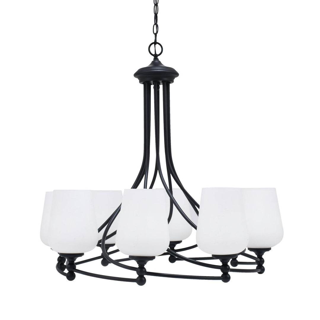 Toltec Capri 908-mb-211 Chandelier Light - Matte Black