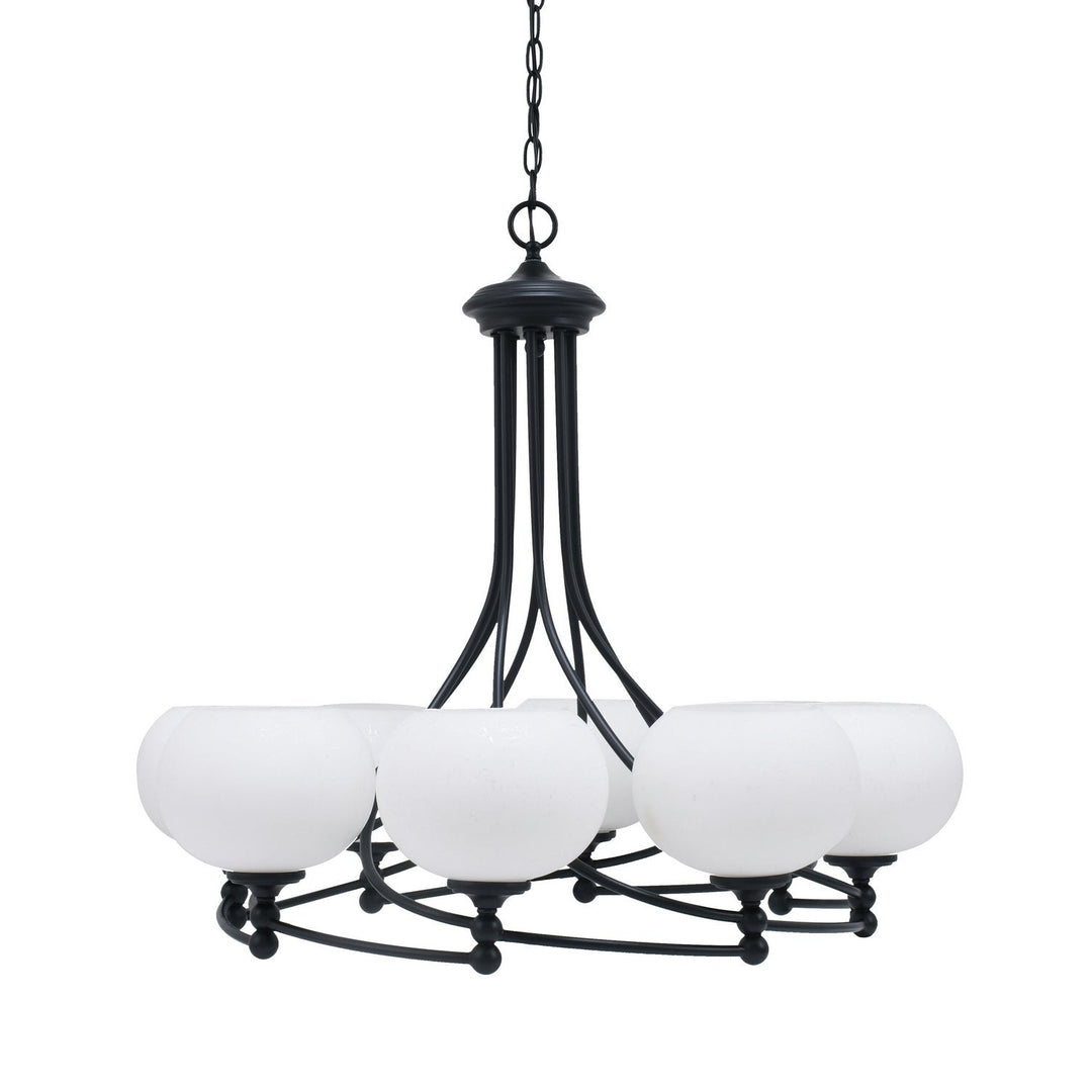 Toltec Capri 908-mb-212 Chandelier Light - Matte Black