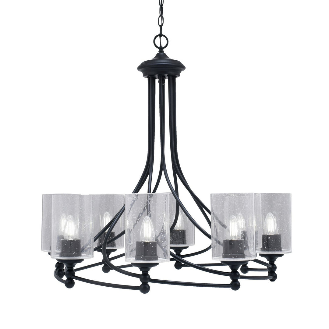 Toltec Capri 908-mb-300 Chandelier Light - Matte Black