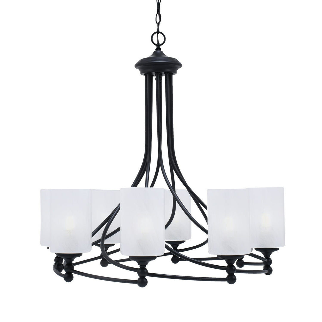 Toltec Capri 908-mb-3001 Chandelier Light - Matte Black