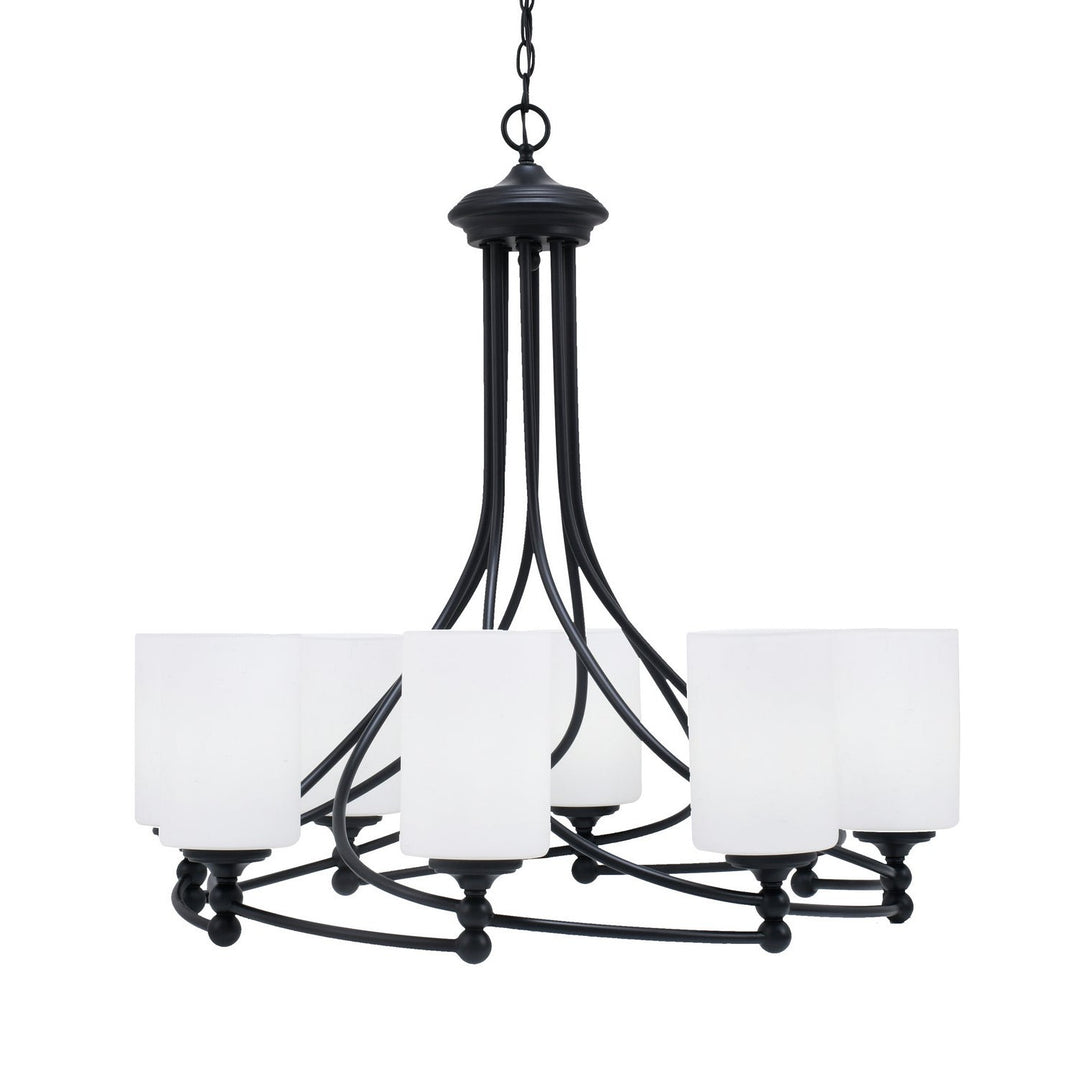 Toltec Capri 908-mb-310 Chandelier Light - Matte Black