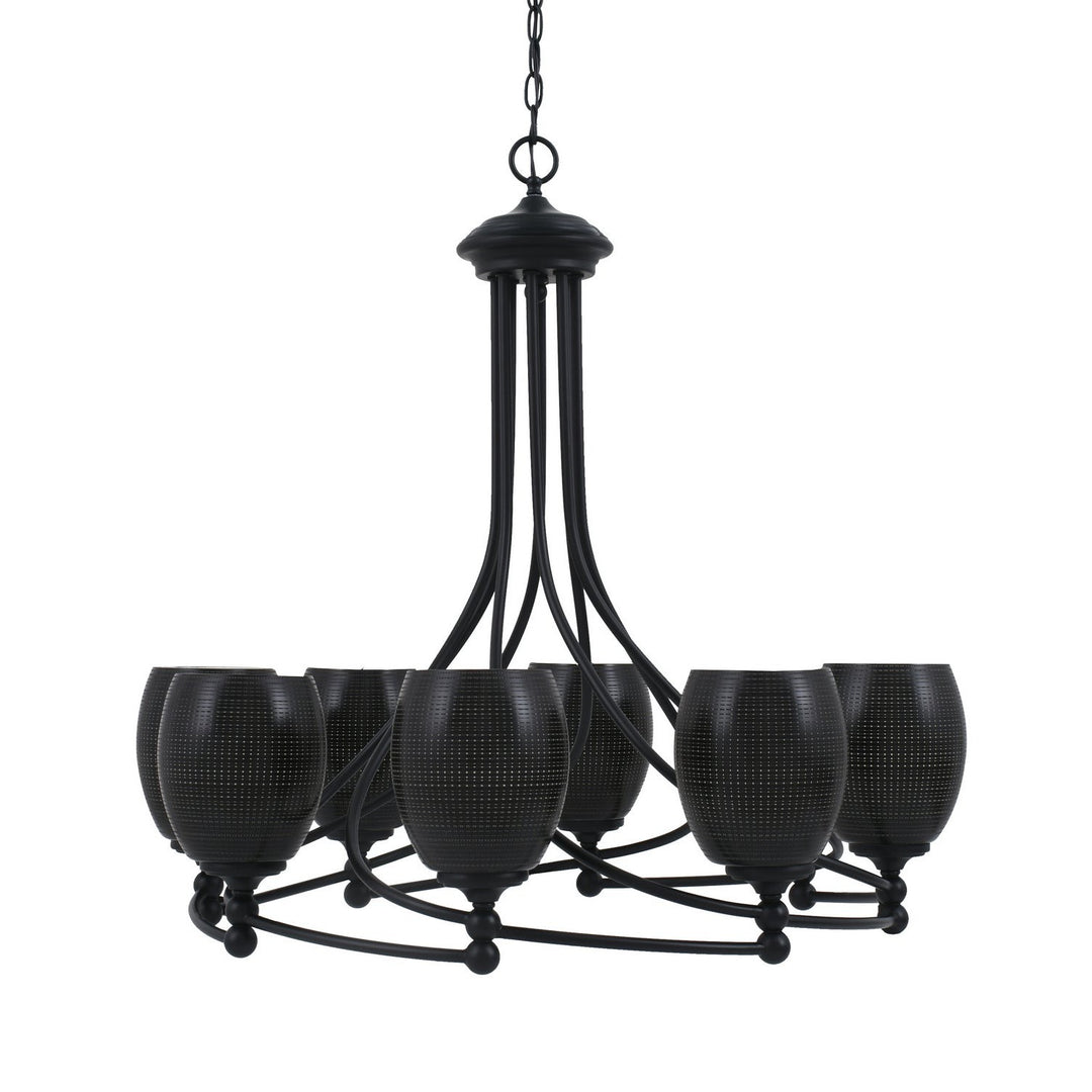 Toltec Capri 908-mb-4029 Chandelier Light - Matte Black