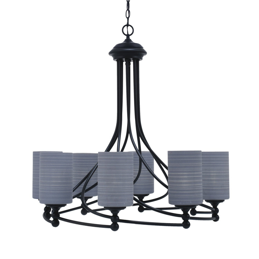 Toltec Capri 908-mb-4062 Chandelier Light - Matte Black