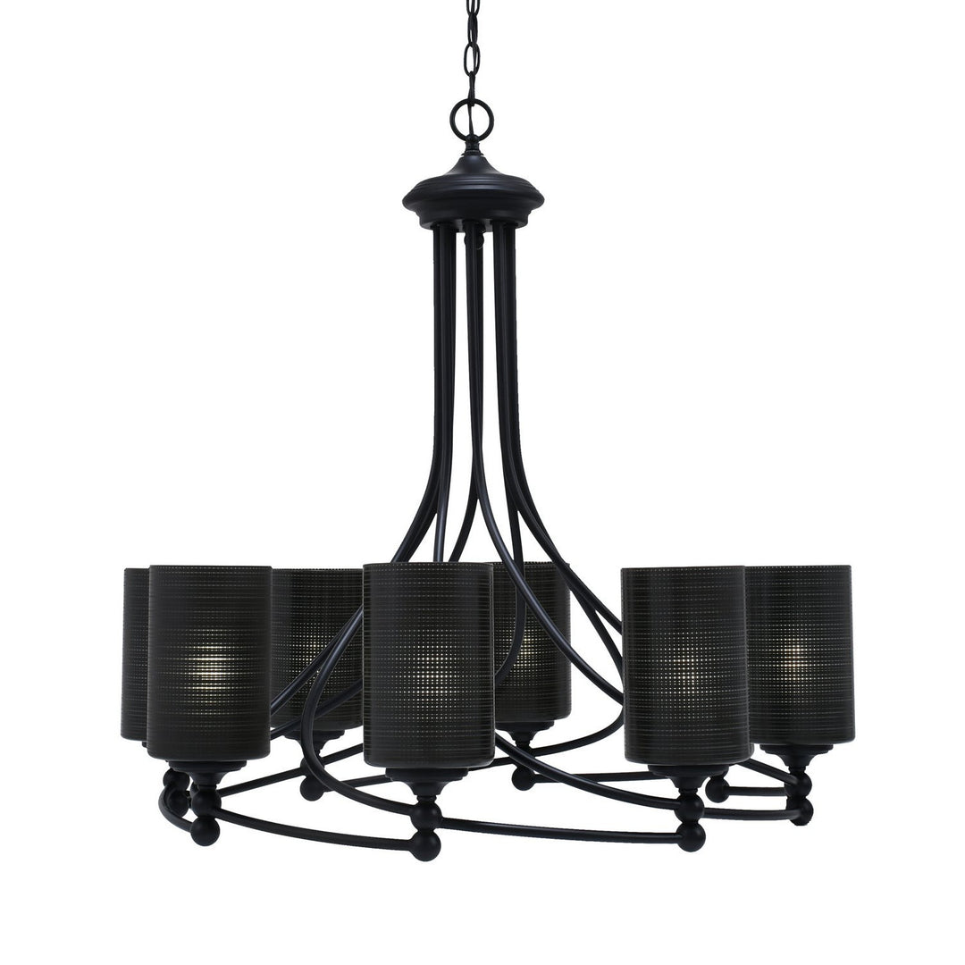Toltec Capri 908-mb-4069 Chandelier Light - Matte Black