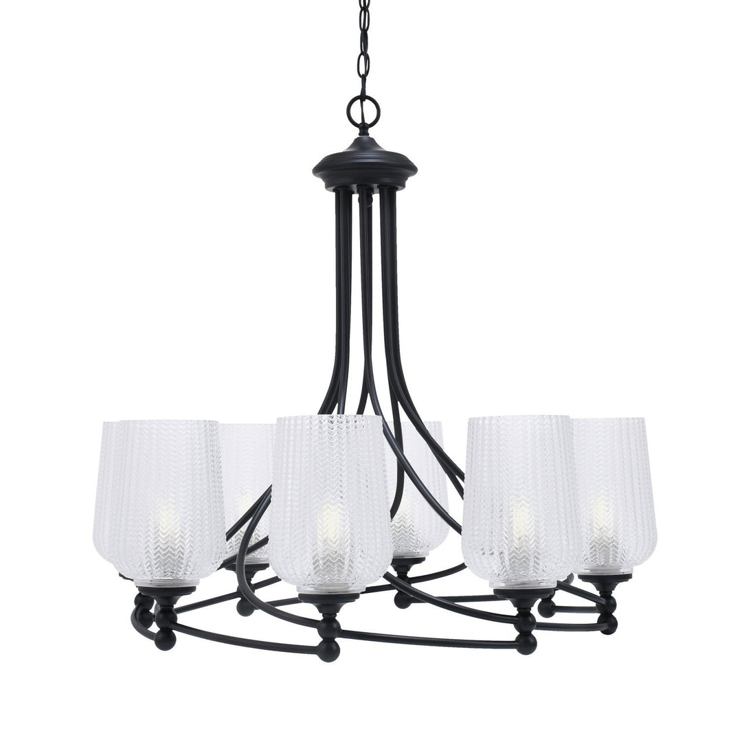Toltec Capri 908-mb-4250 Chandelier Light - Matte Black