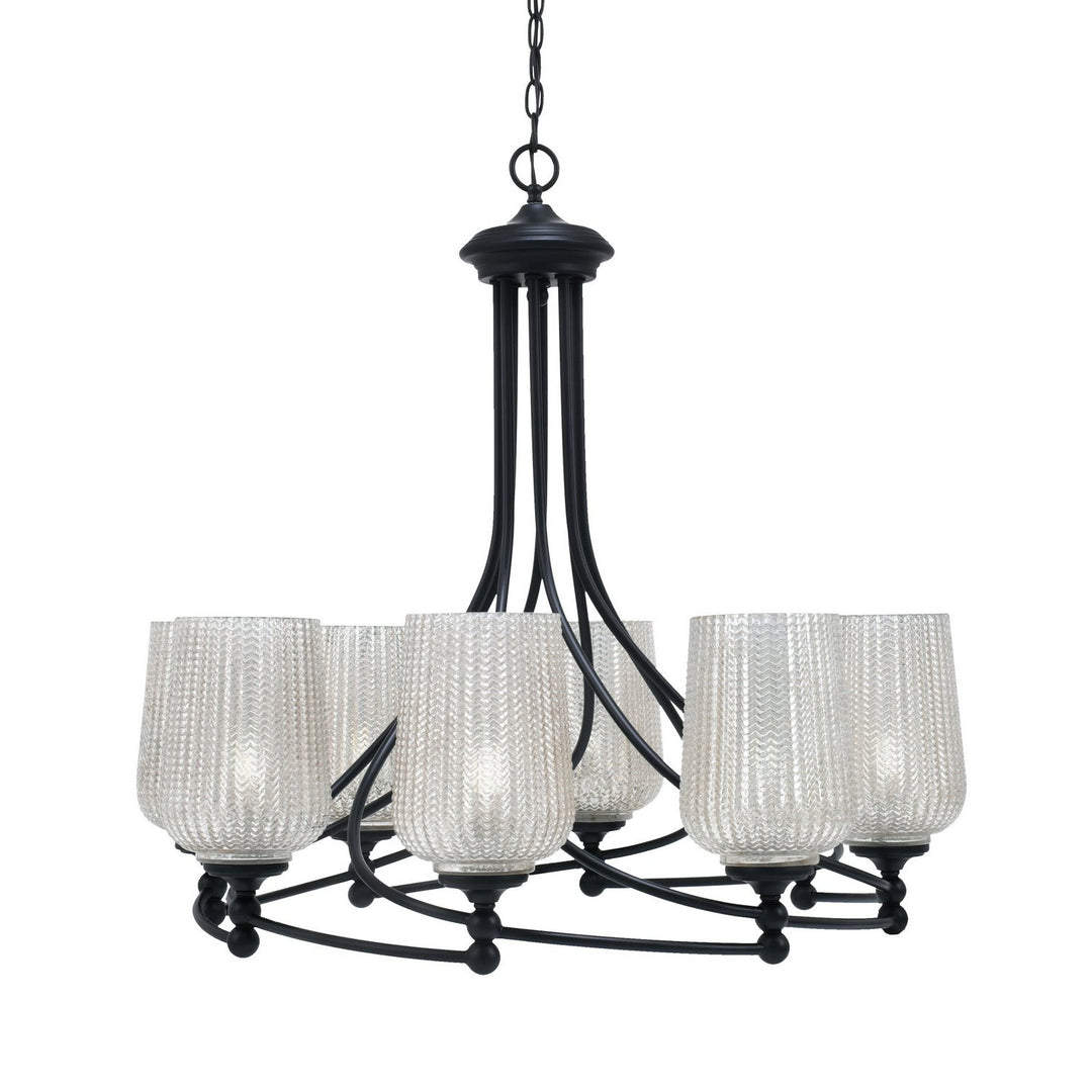Toltec Capri 908-mb-4253 Chandelier Light - Matte Black
