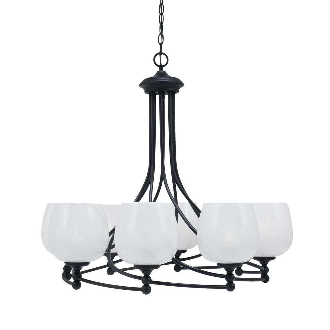 Toltec Capri 908-mb-4811 Chandelier Light - Matte Black