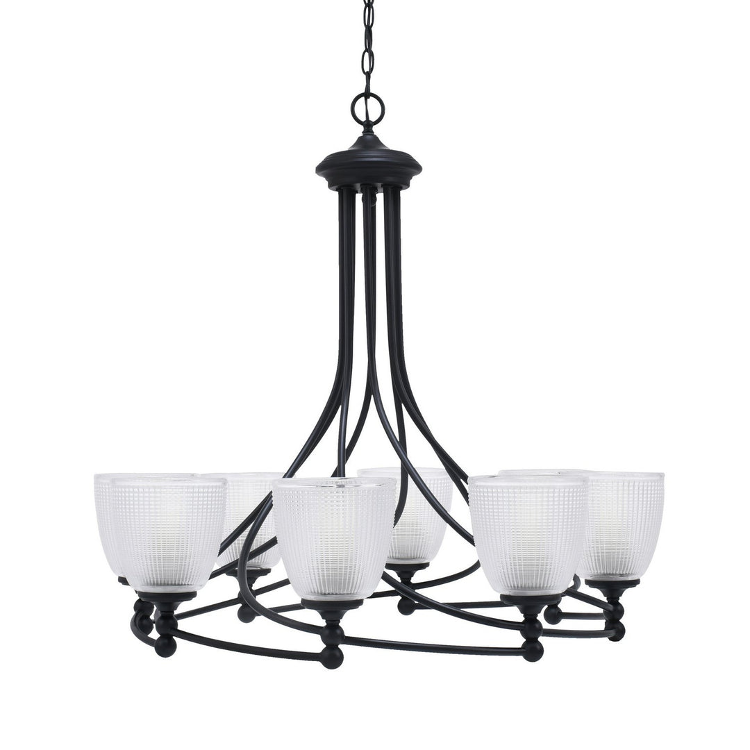 Toltec Capri 908-mb-500 Chandelier Light - Matte Black