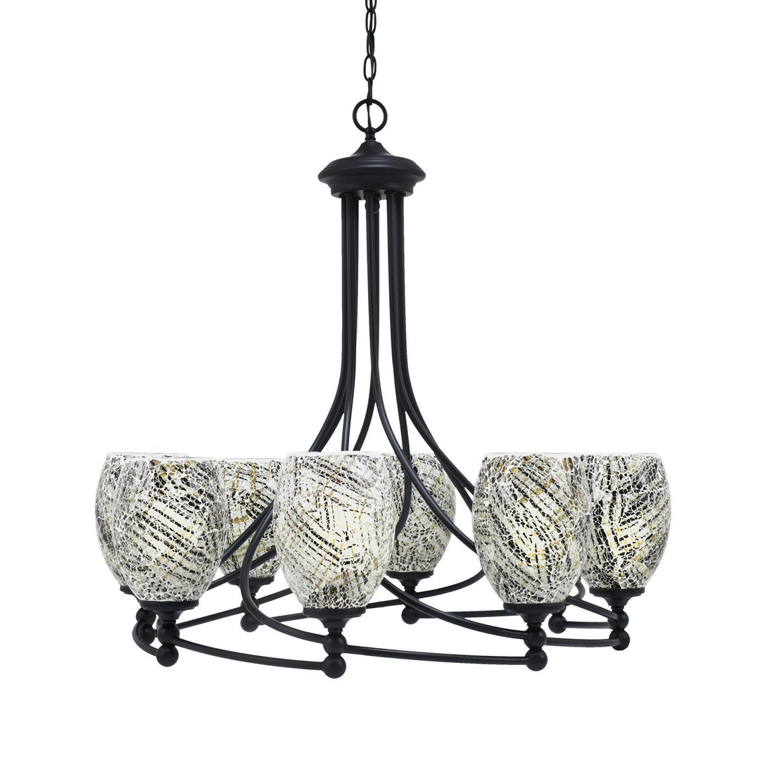 Toltec Capri 908-mb-5054 Chandelier Light - Matte Black