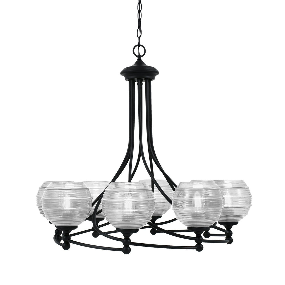 Toltec Capri 908-mb-5110 Chandelier Light - Matte Black