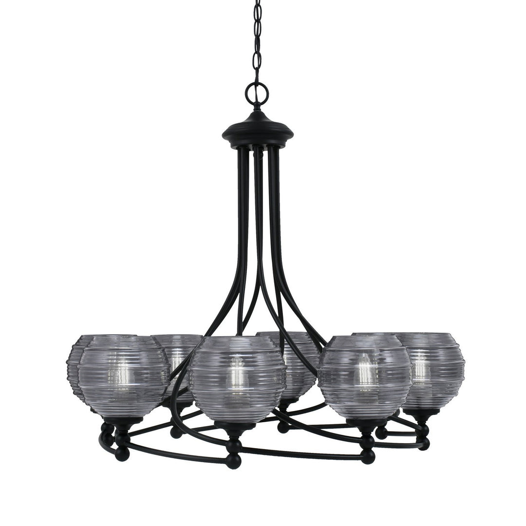 Toltec Capri 908-mb-5112 Chandelier Light - Matte Black