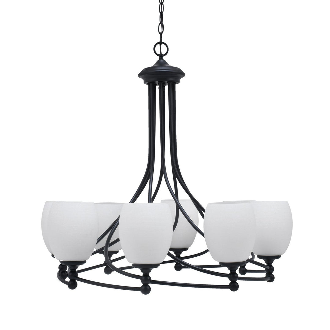 Toltec Capri 908-mb-615 Chandelier Light - Matte Black