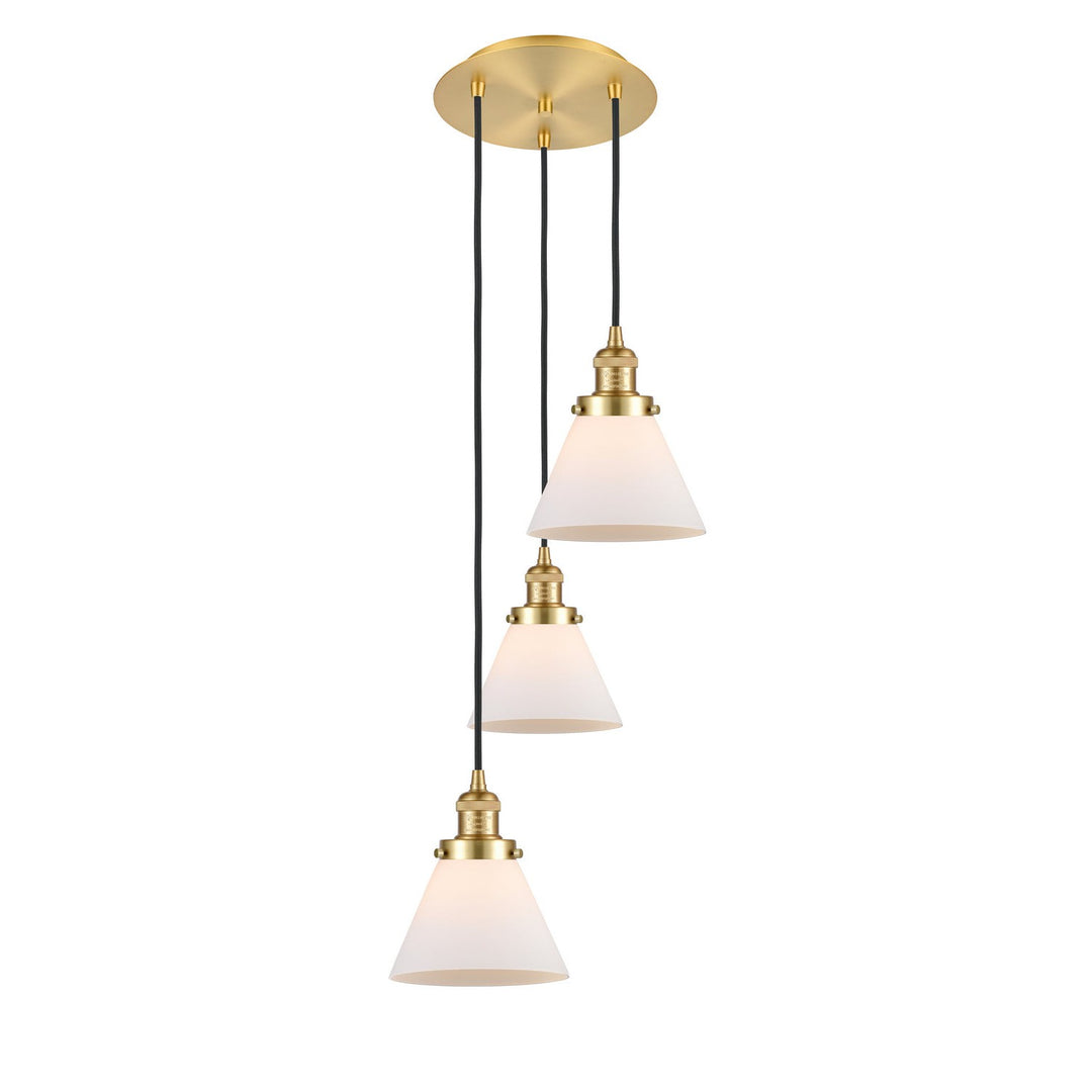 Innovations Franklin Restoration 113F-3P-SG-G41 Pendant Light - Satin Gold
