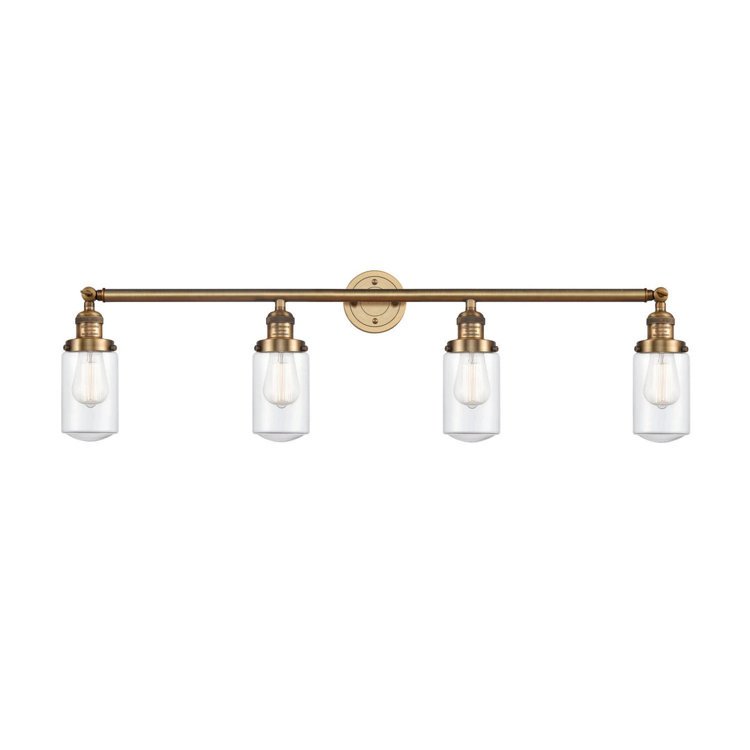 Innovations Franklin Restoration 215-BB-G312-LED Bath Vanity Light 43 in. wide - Brushed Brass
