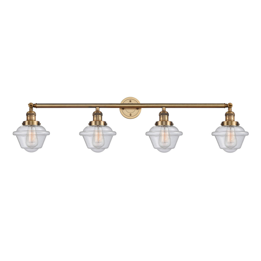 Innovations Franklin Restoration 215-BB-G534-LED Bath Vanity Light 46 in. wide - Brushed Brass