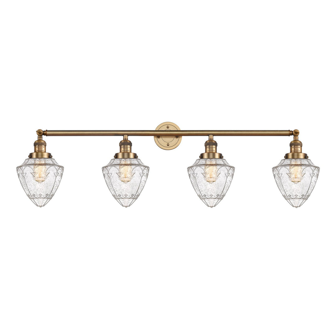 Innovations Franklin Restoration 215-BB-G664-7-LED Bath Vanity Light 46 in. wide - Brushed Brass