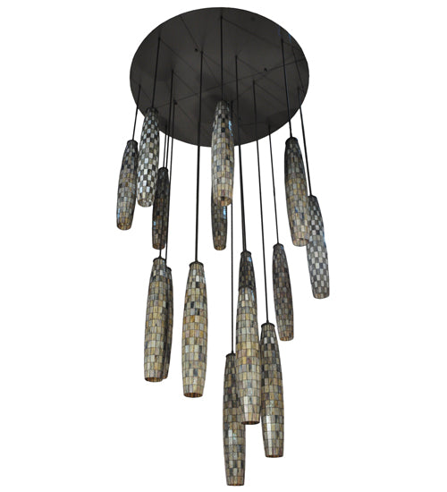 Meyda Tiffany Checkers 129270 Pendant Light - Timeless Bronze