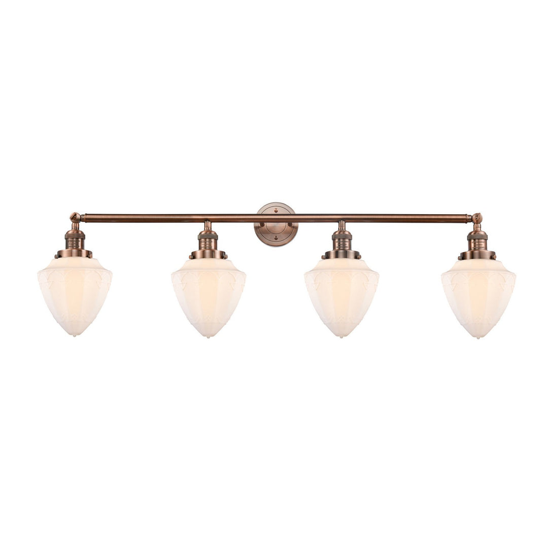 Innovations Franklin Restoration 215-AC-G661-7-LED Bath Vanity Light 46 in. wide - Antique Copper