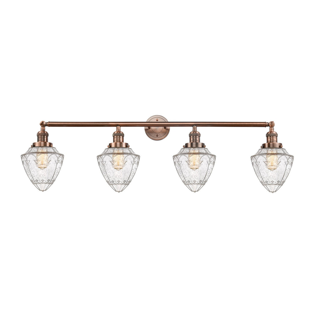Innovations Franklin Restoration 215-AC-G664-7 Bath Vanity Light 46 in. wide - Antique Copper