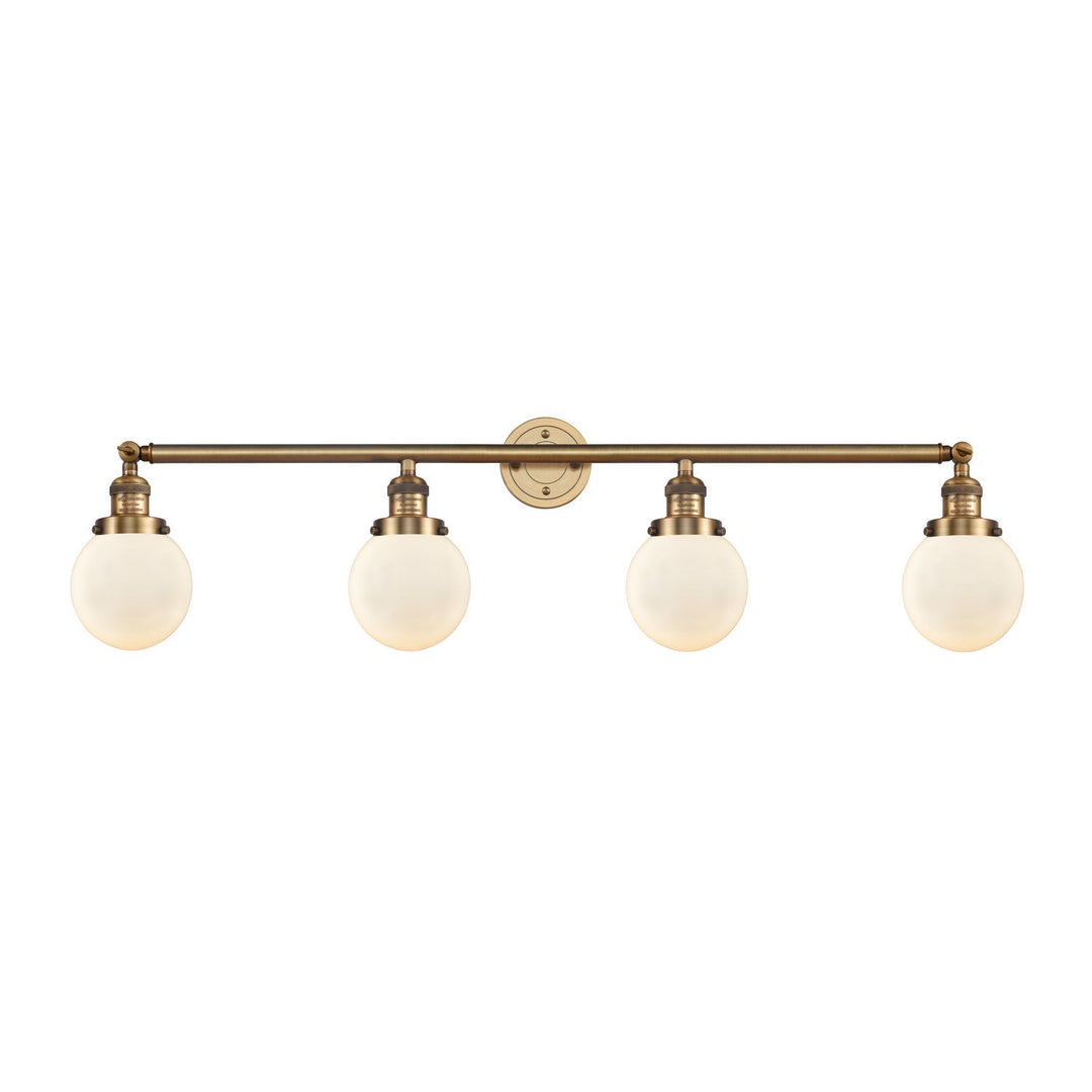 Innovations Franklin Restoration 215-BB-G201-6 Bath Vanity Light 42 in. wide - Brushed Brass