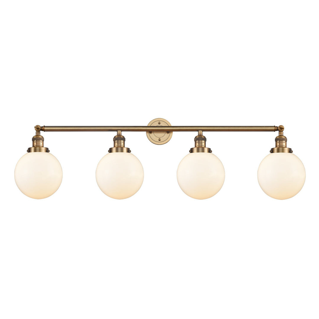 Innovations Franklin Restoration 215-BB-G201-8 Bath Vanity Light 44 in. wide - Brushed Brass