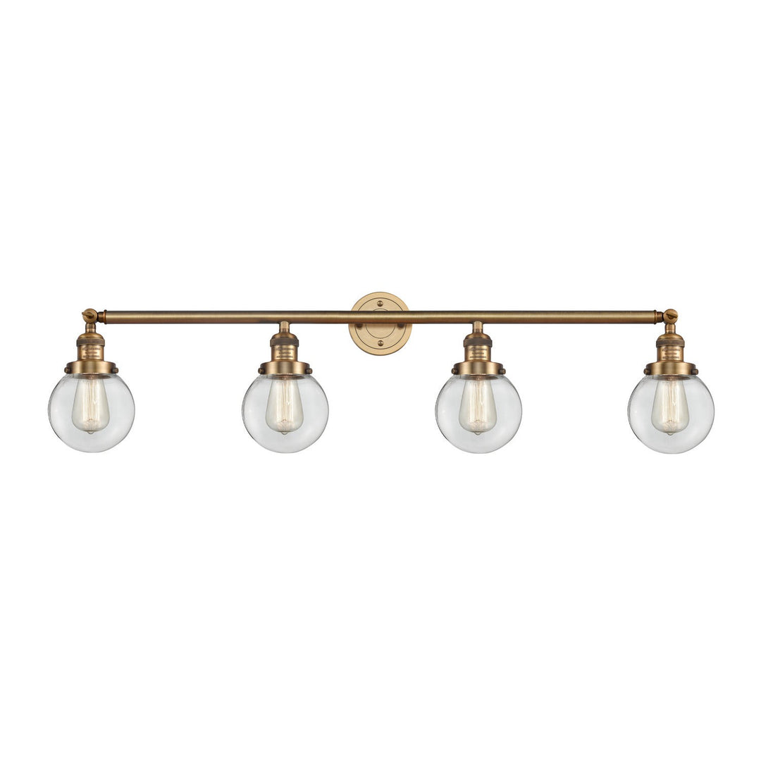 Innovations Franklin Restoration 215-BB-G202-6 Bath Vanity Light 42 in. wide - Brushed Brass