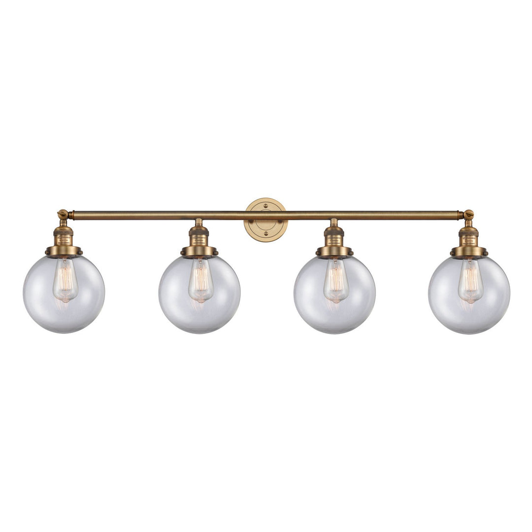 Innovations Franklin Restoration 215-BB-G202-8 Bath Vanity Light 44 in. wide - Brushed Brass