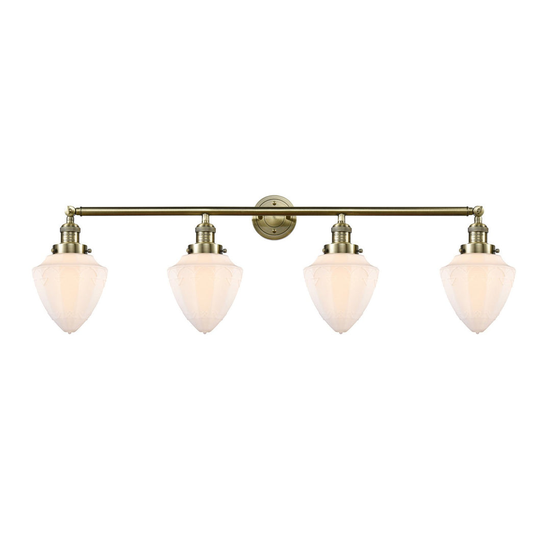 Innovations Franklin Restoration 215-AB-G661-7-LED Bath Vanity Light 46 in. wide - Antique Brass