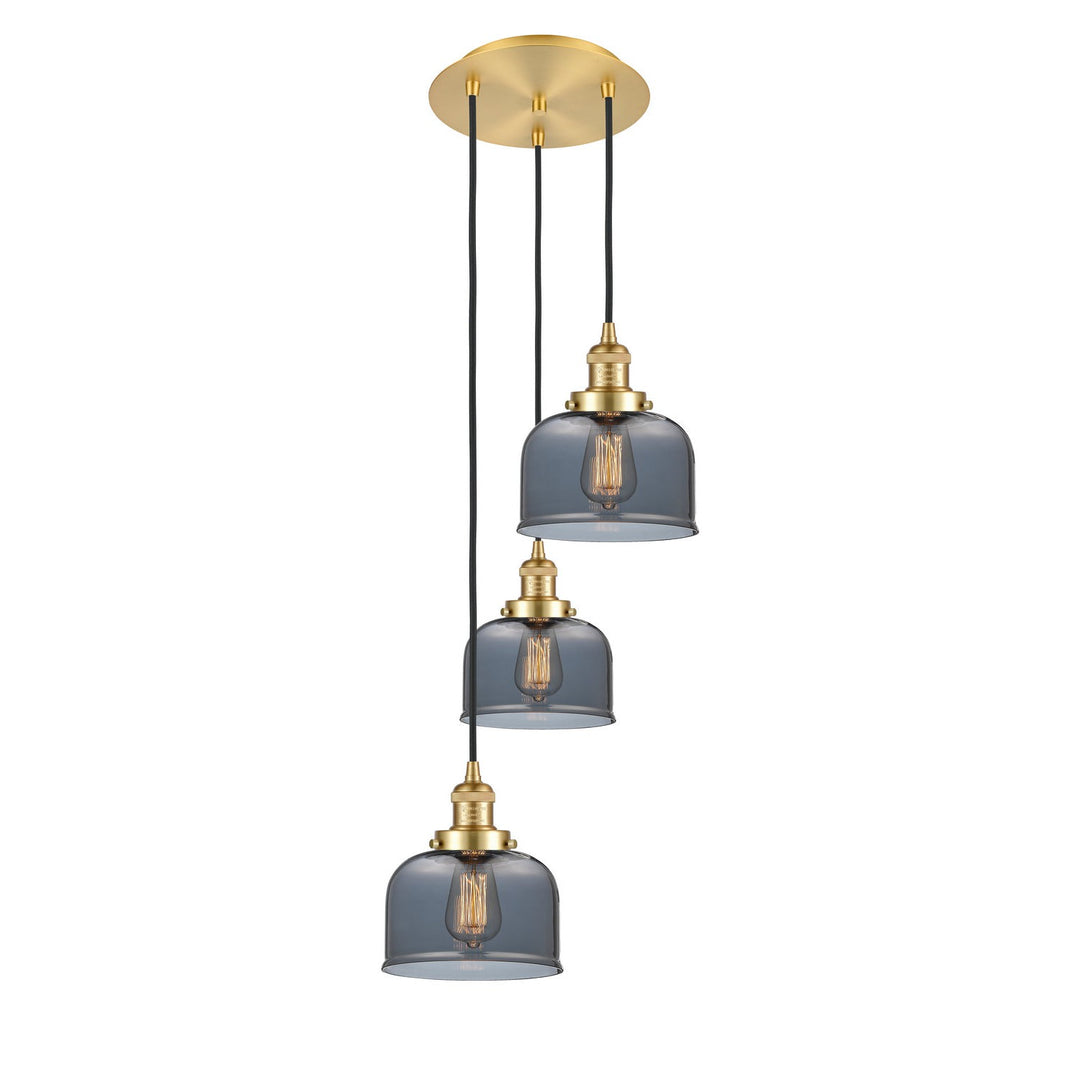 Innovations Franklin Restoration 113F-3P-SG-G73 Pendant Light - Satin Gold