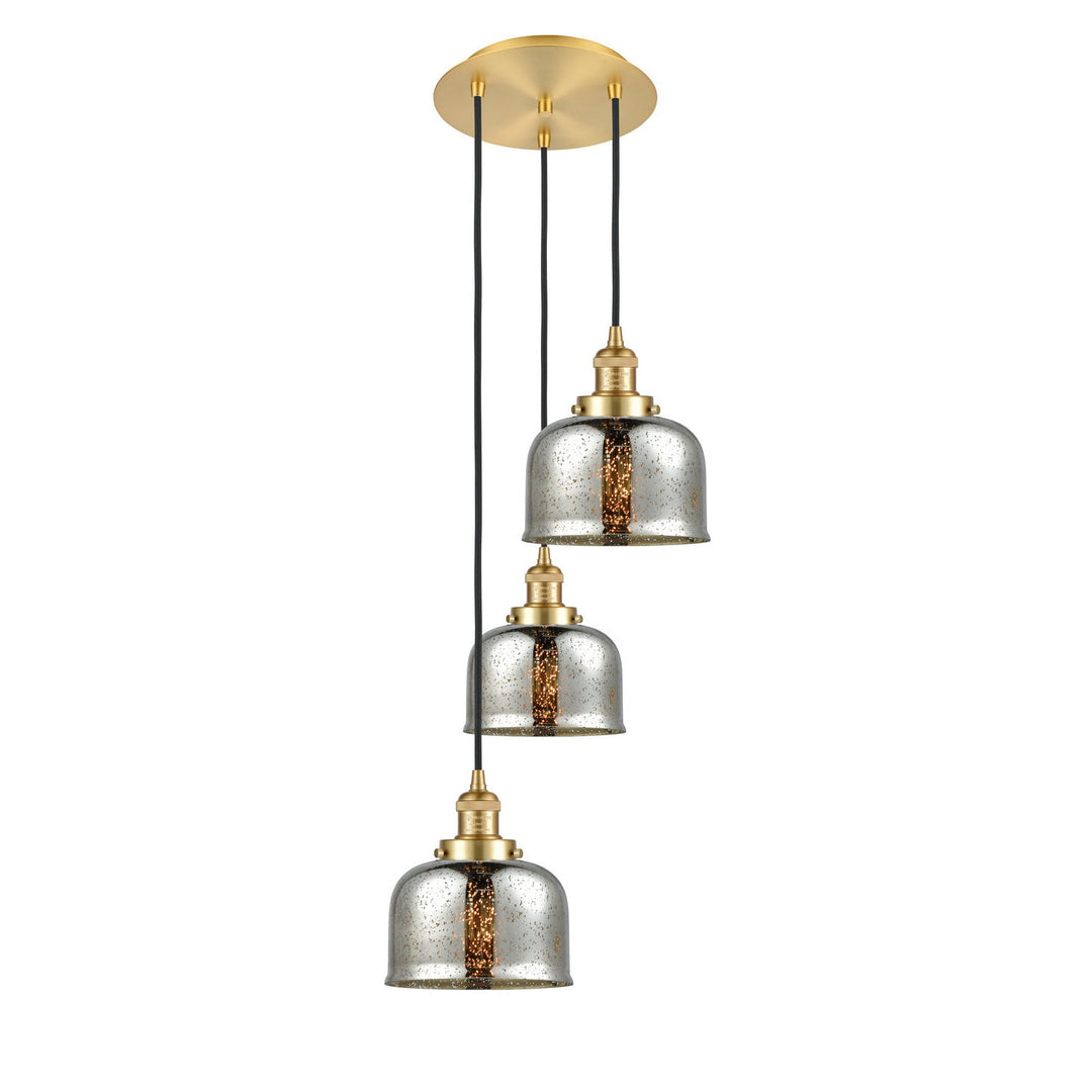 Innovations Franklin Restoration 113F-3P-SG-G78 Pendant Light - Satin Gold