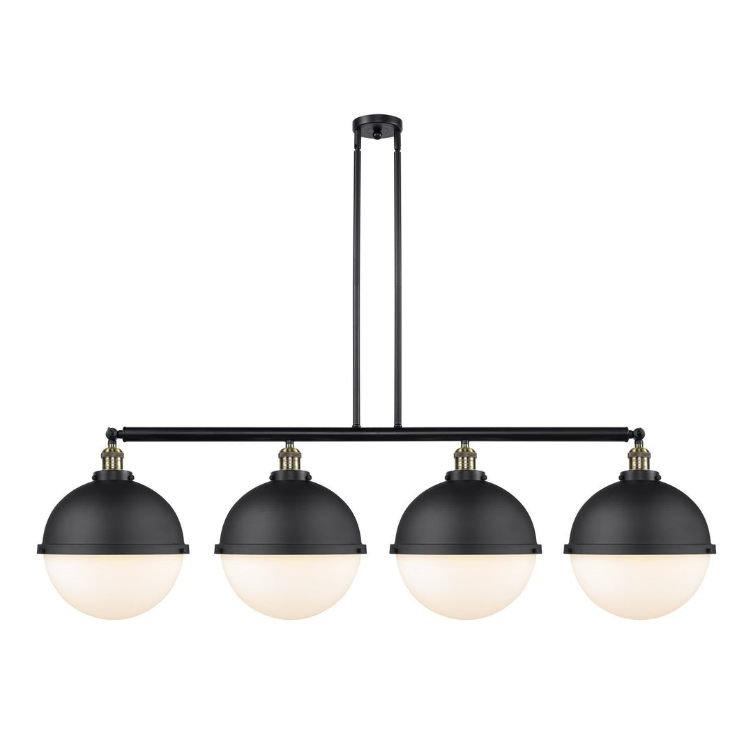 Innovations Franklin Restoration 214-BAB-HFS-121-BK-LED Pendant Light - Black Antique Brass