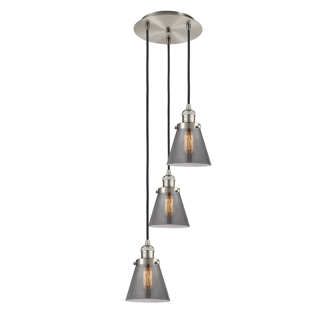 Innovations Franklin Restoration 113F-3P-SN-G63 Pendant Light - Brushed Satin Nickel