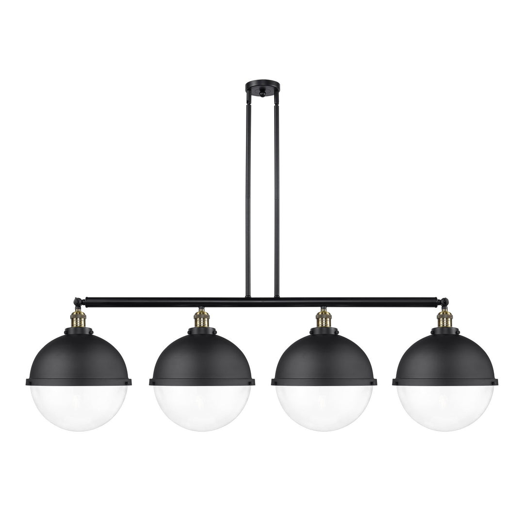 Innovations Franklin Restoration 214-BAB-HFS-122-BK-LED Pendant Light - Black Antique Brass