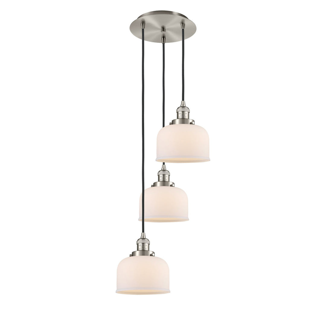 Innovations Franklin Restoration 113F-3P-SN-G71 Pendant Light - Brushed Satin Nickel