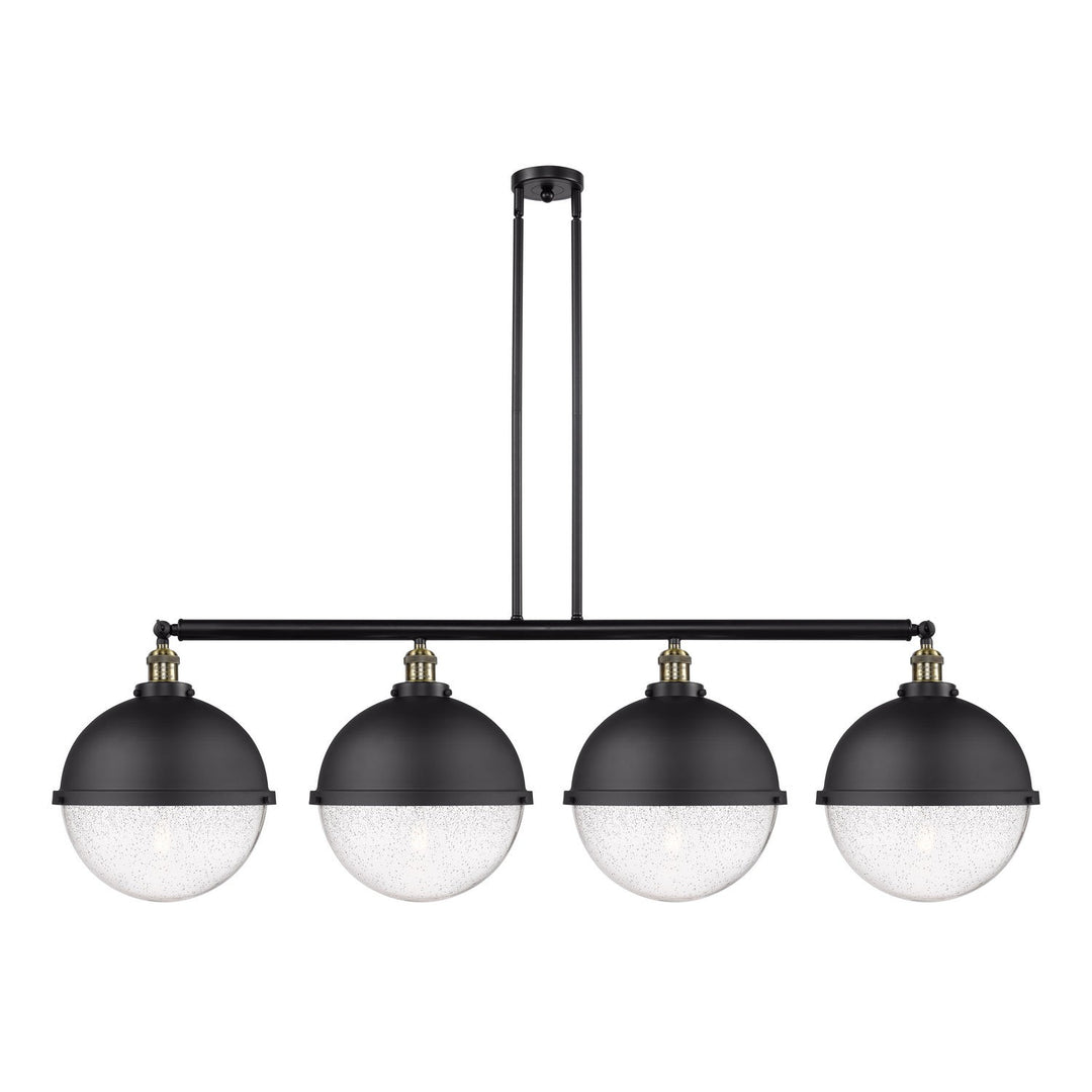 Innovations Franklin Restoration 214-BAB-HFS-124-BK-LED Pendant Light - Black Antique Brass