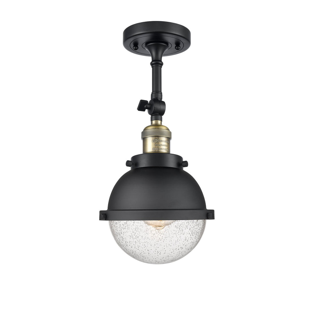 Innovations Franklin Restoration 201F-BAB-HFS-64-BK Pendant Light - Black Antique Brass