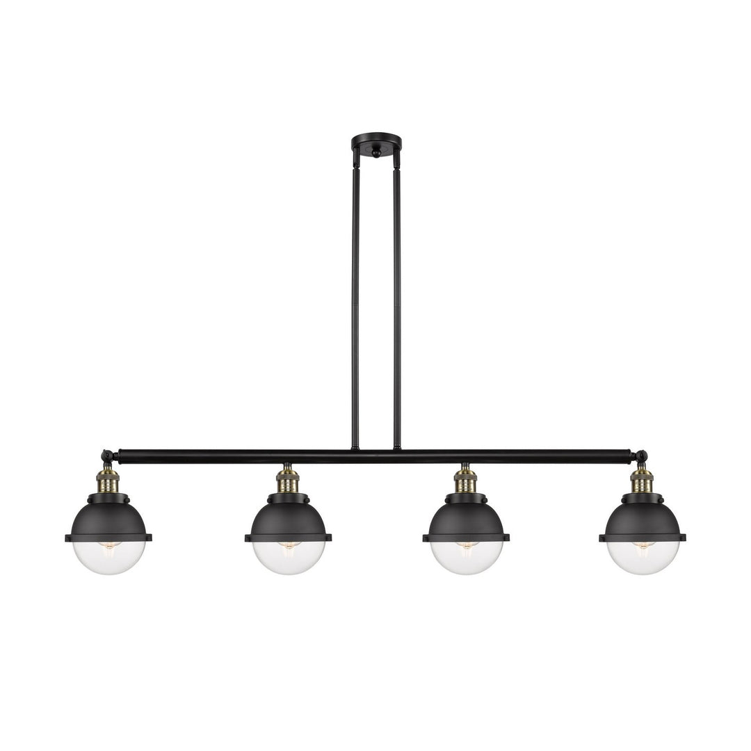 Innovations Franklin Restoration 214-BAB-HFS-62-BK-LED Pendant Light - Black Antique Brass