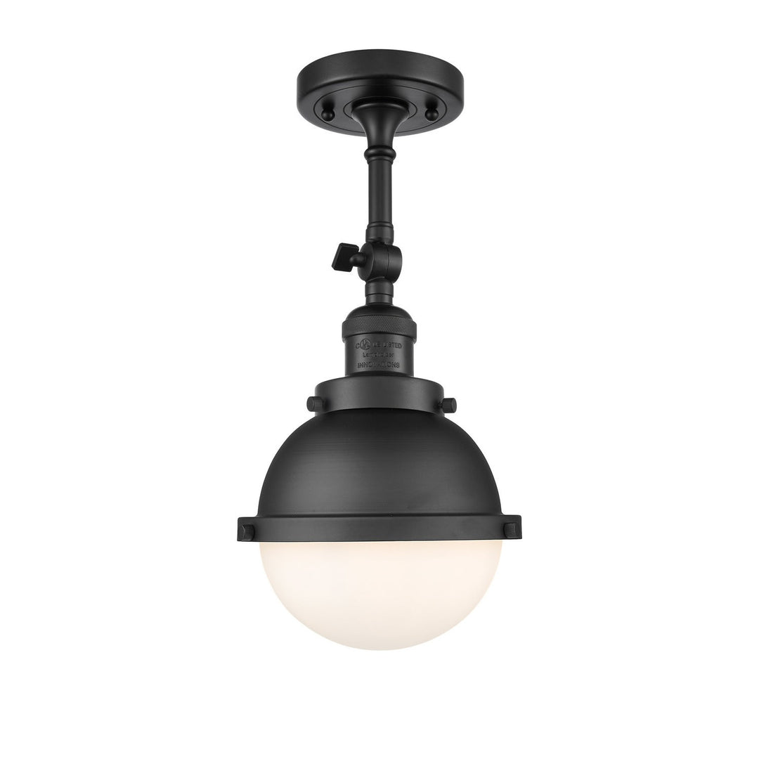 Innovations Franklin Restoration 201F-BK-HFS-61-BK-LED Pendant Light - Matte Black