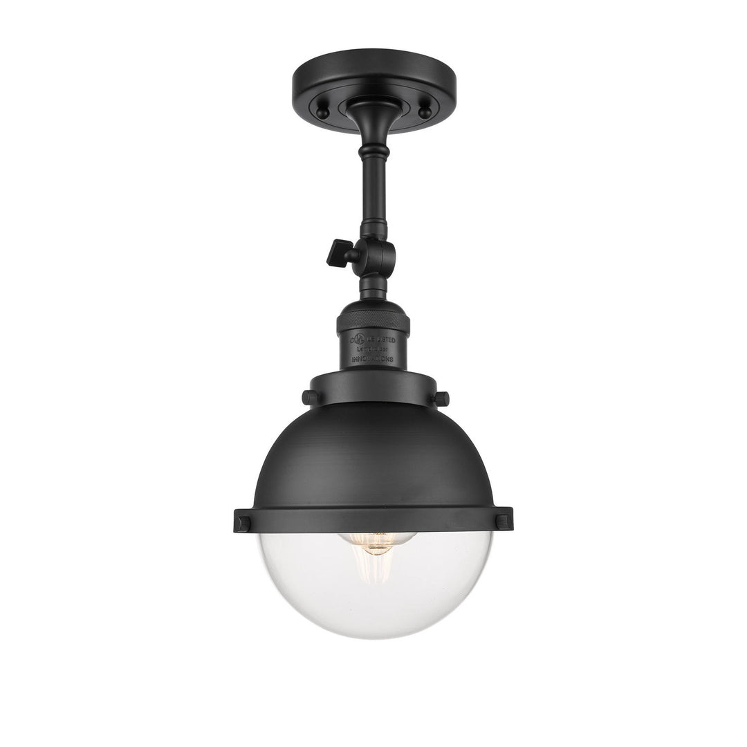 Innovations Franklin Restoration 201F-BK-HFS-62-BK-LED Pendant Light - Matte Black