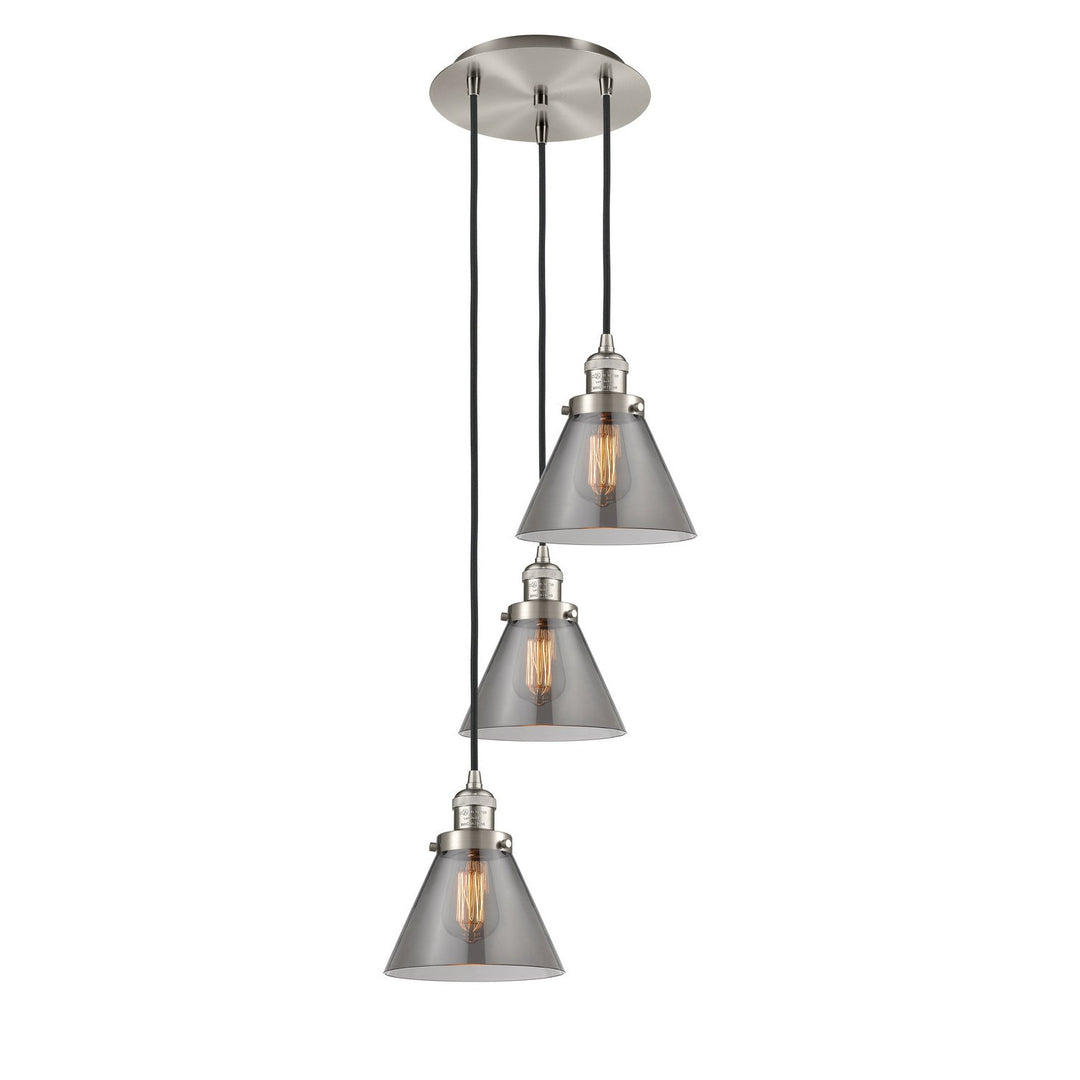 Innovations Franklin Restoration 113F-3P-SN-G43 Pendant Light - Brushed Satin Nickel