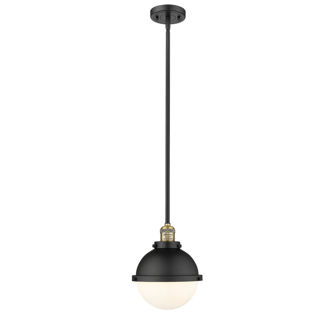 Innovations Franklin Restoration 201S-BAB-HFS-81-BK Pendant Light - Black Antique Brass