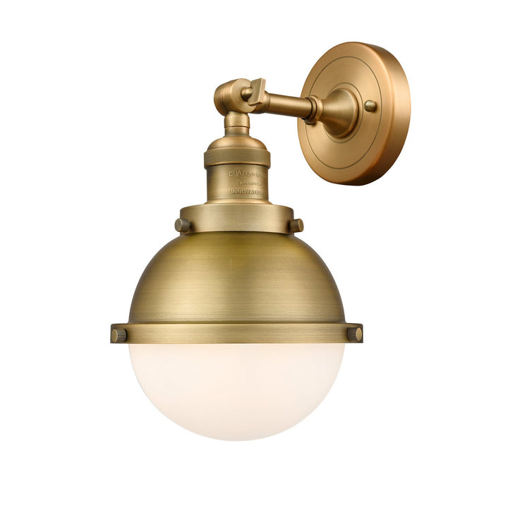 Innovations Franklin Restoration 203-BB-HFS-61-BB-LED Wall Sconce Light - Brushed Brass