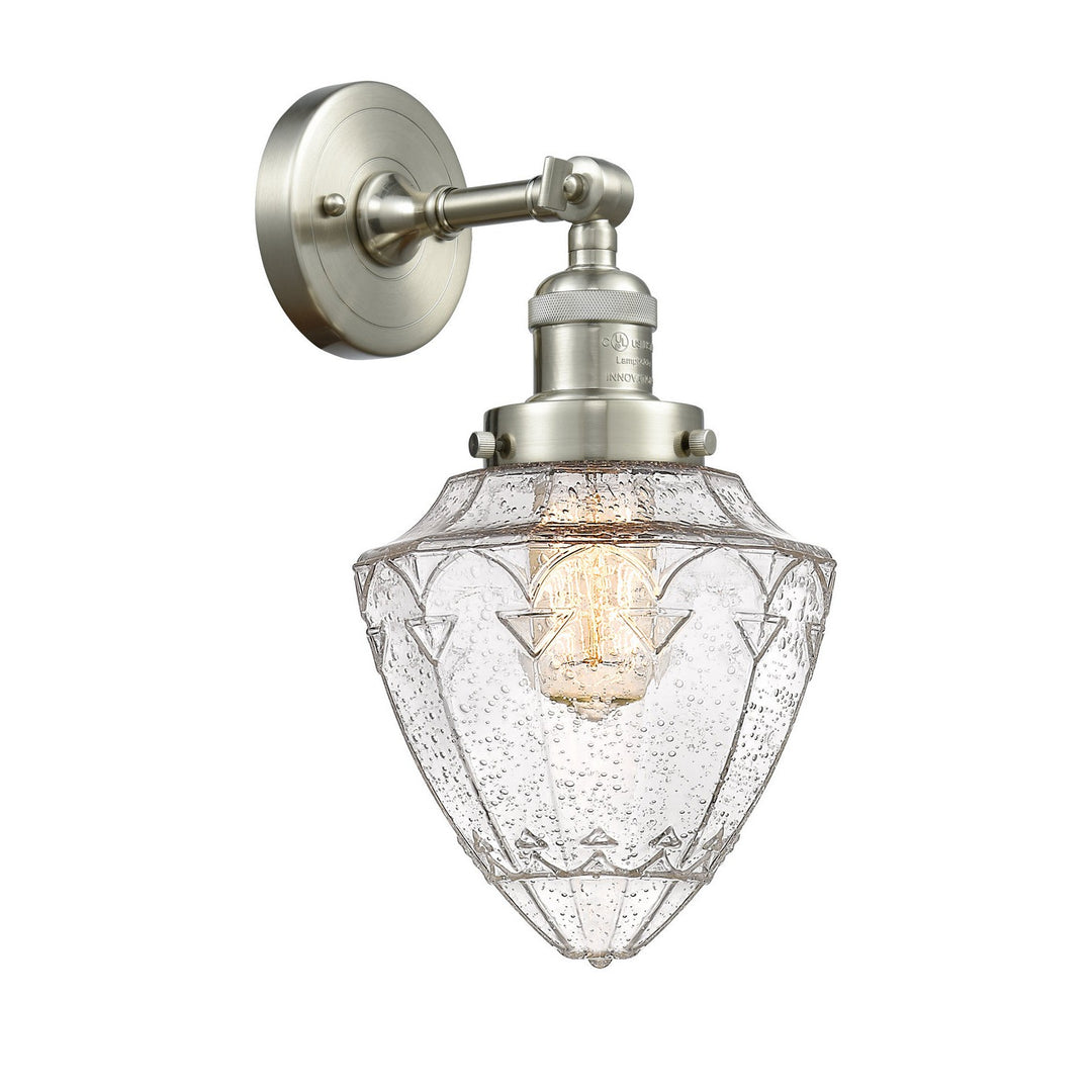 Innovations Franklin Restoration 203-SN-G664-7 Wall Sconce Light - Brushed Satin Nickel