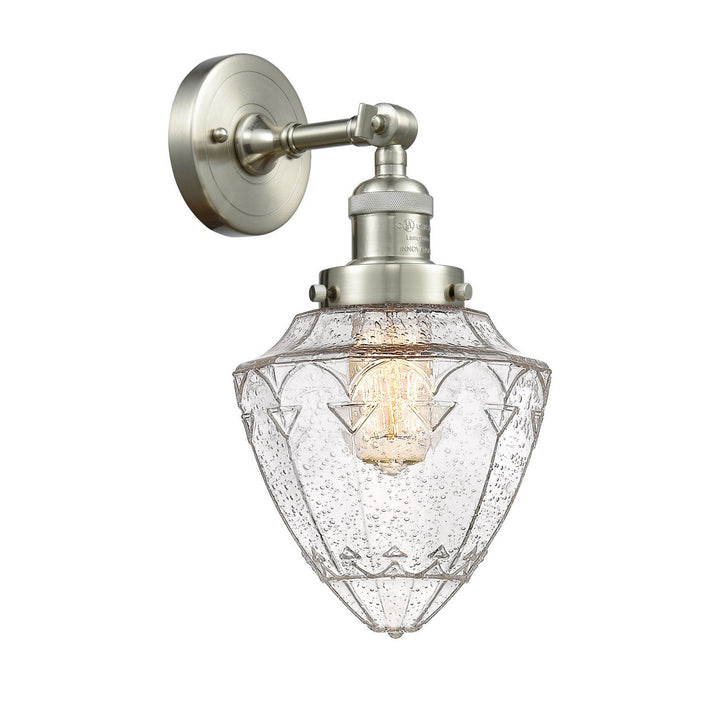 Innovations Franklin Restoration 203-SN-G664-7 Wall Sconce Light - Brushed Satin Nickel