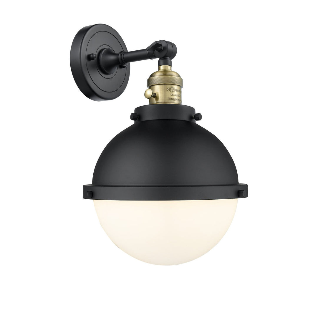 Innovations Franklin Restoration 203SW-BAB-HFS-81-BK Wall Sconce Light - Black Antique Brass