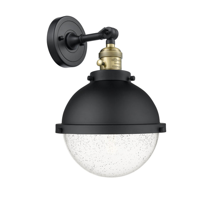 Innovations Franklin Restoration 203SW-BAB-HFS-84-BK Wall Sconce Light - Black Antique Brass