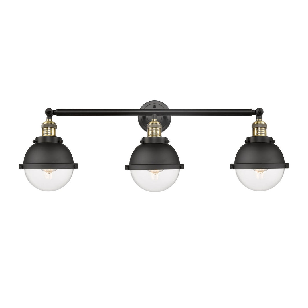 Innovations Franklin Restoration 205-BAB-HFS-62-BK Bath Vanity Light 34 in. wide - Black Antique Brass